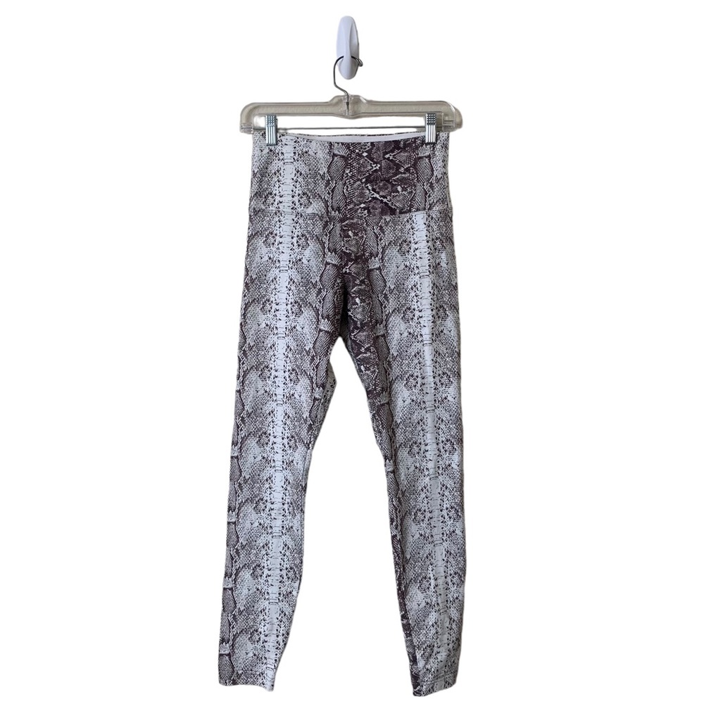Lysse High Rise Snake Skin Print Skinny Ankle Leggings Women’s Size Small - FLAW
